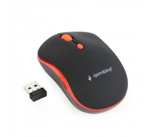 Миша бездротова Gembird MUSW-4B-03-R Black/Red