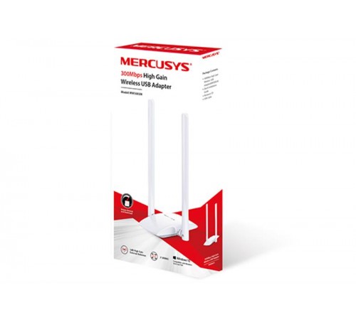 Бездротовий адаптер Mercusys MW300UH (N300, micro USB, 2 антени)
