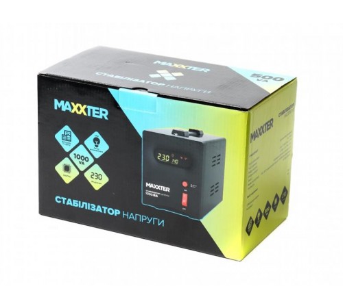 Стабілізатор Maxxter MX-AVR-S1000-01 1000VA