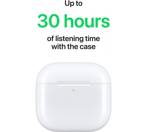 Bluetooth-гарнiтура Apple AirPods 4 (MXP63ZE/A)
