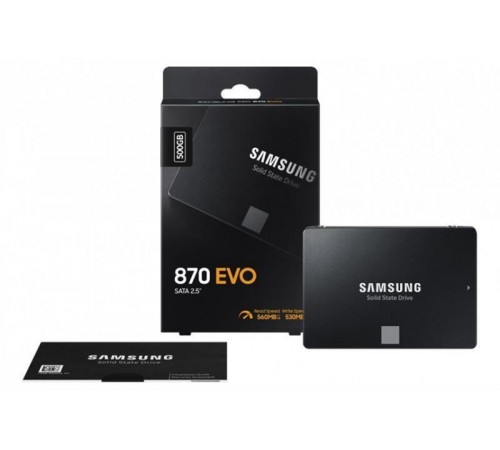 Накопичувач SSD 250GB Samsung 870 EVO 2.5" SATAIII MLC (MZ-77E250B/EU)