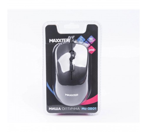 Миша Maxxter Mc-3B01 Black