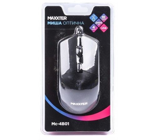 Миша Maxxter Mc-4B01 Black
