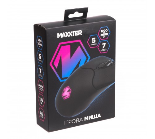 Миша Maxxter Instant 603 Black USB