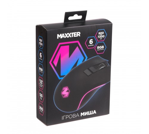 Миша Maxxter Instant 725 Black USB