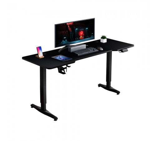Геймерський стіл 1stPlayer Moto-E 1660 Black
