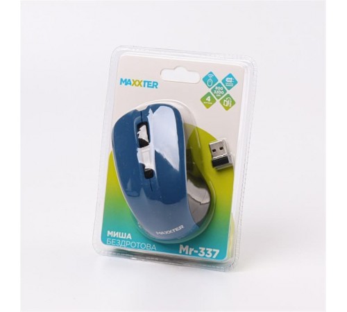 Миша бездротова Maxxter Mr-337-Bl Blue