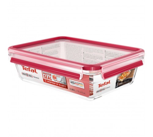 Форма для запікання Tefal MasterSeal Glass з кришкою 2 л (N1041110) Форма для запікання Tefal MasterSeal Glass з кришкою 2 л (N1041110)