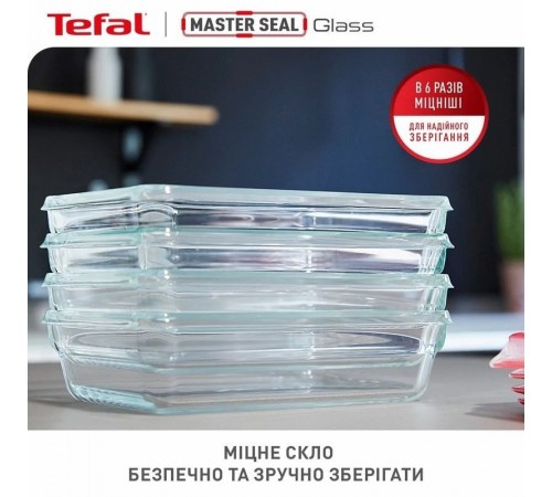 Набір контейнерів Tefal Master Seal 3 шт (N1051110) Набір контейнерів Tefal Master Seal 3 шт (N1051110)