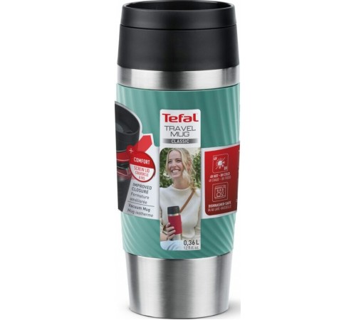 Термочашка Tefal Travel Mug Classic Twist 360 мл Green (N2024310) Термочашка Tefal Travel Mug Classic Twist 360 мл Green (N2024310)