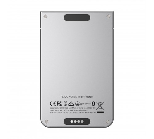Диктофон Plaud AI Note Silver (NB-100-SI)