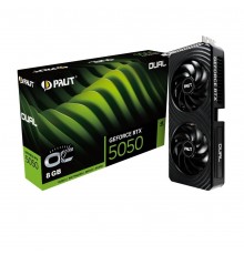 Відеокарта GF RTX 5050 8GB GDDR6 Dual OC Palit (NE65050S19P1-GB2070D)