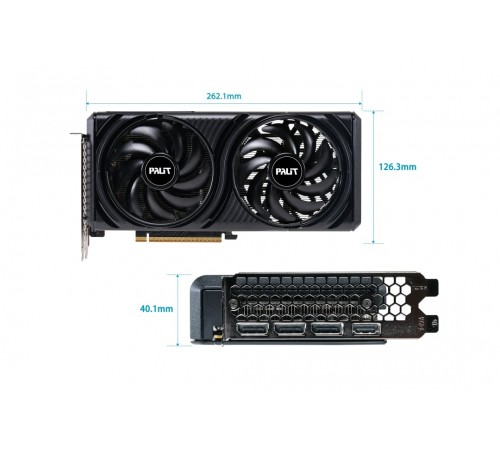 Відеокарта GF RTX 5060 8GB GDDR7 Infinity 2 OC Palit (NE75060V19P1-GB2063L)