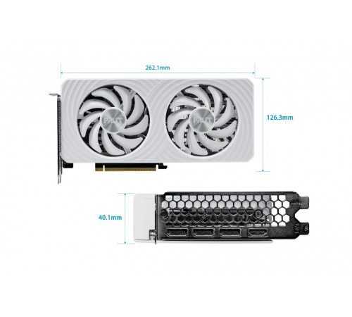 Відеокарта GF RTX 5060 Ti 8GB GDDR7 White OC Palit (NE7506TU19P1-GB2062M)