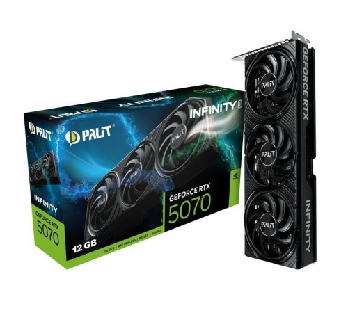 Відеокарта GF RTX 5070 12GB GDDR7 Infinity 3 Palit (NE75070019K9-GB2050S) Відеокарта GF RTX 5070 12GB GDDR7 Infinity 3 Palit (NE75070019K9-GB2050S)