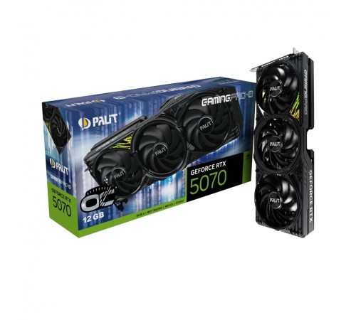 Відеокарта GF RTX 5070 12GB GDDR7 GamingPro-S OC Palit (NE75070T19K9-GB2050U) Відеокарта GF RTX 5070 12GB GDDR7 GamingPro-S OC Palit (NE75070T19K9-GB2050U)
