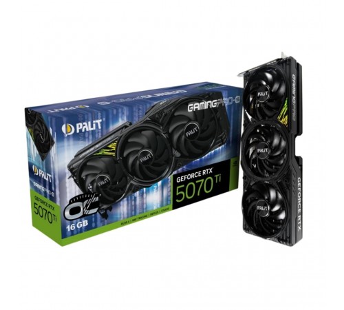 Відеокарта GF RTX 5070 Ti 16GB GDDR7 GamingPro-S OC Palit (NE7507TS19T2-GB2031U) Відеокарта GF RTX 5070 Ti 16GB GDDR7 GamingPro-S OC Palit (NE7507TS19T2-GB2031U)