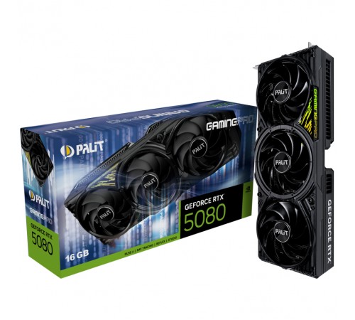 Відеокарта GF RTX 5080 16GB GDDR7 GamingPro Palit (NE75080019T2-GB2031A) Відеокарта GF RTX 5080 16GB GDDR7 GamingPro Palit (NE75080019T2-GB2031A)