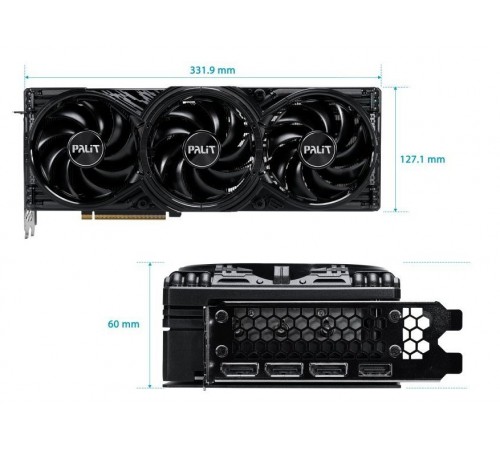 Відеокарта GF RTX 5080 16GB GDDR7 GamingPro OC V1 Palit (NE75080S19T2-GB2031Y)