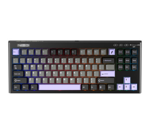 Клавіатура бездротова 1stPlayer NEO87 Wireless Midnight Violt (NEO87-MV-TLD)