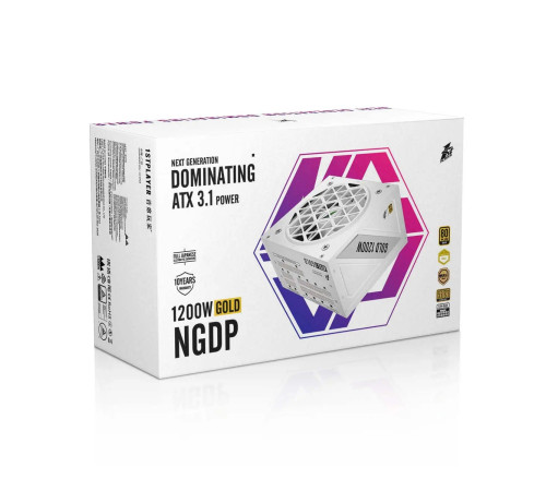 Блок живлення 1stPlayer HA-1200BA4 1200W White (NGDP-GLD-1200-WH-EU)