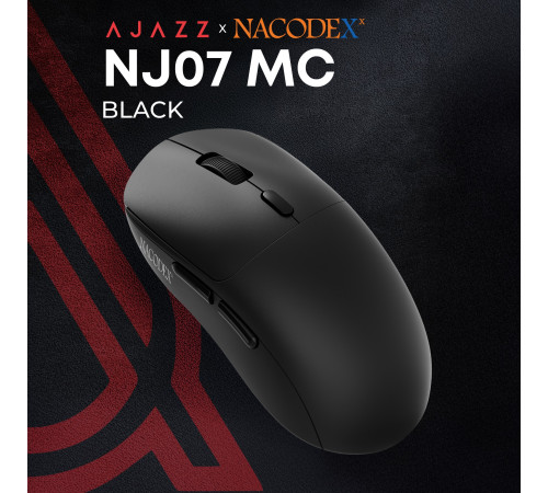 Миша бездротова Ajazz x Nacodex NJ07 MC Black (NJ07-MC-B)