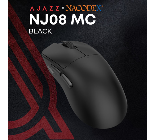 Миша бездротова Ajazz x Nacodex NJ08 MC Black (NJ08-MC-B)
