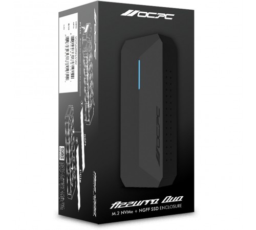 Зовнішня кишеня OCPC Azzurro Duo NVMe PCIe M.2 to USB 3.1 (OCAZZM2ECSD)