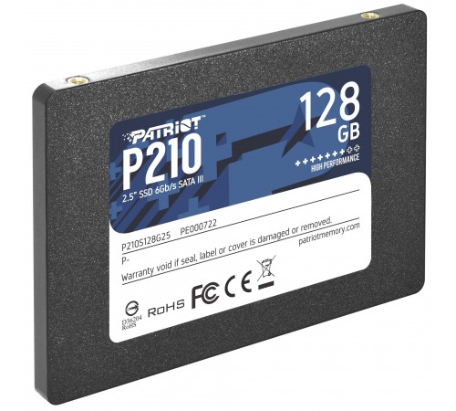 Накопичувач SSD 128GB Patriot P210 2.5" SATAIII TLC (P210S128G25)