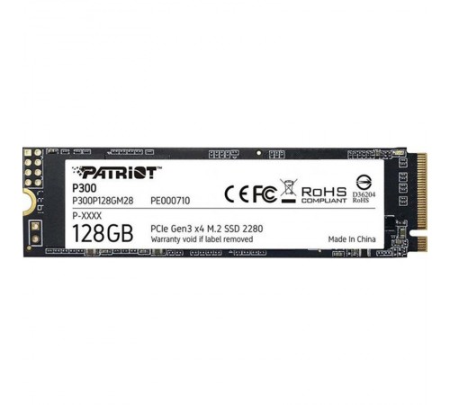 Накопичувач SSD 128GB Patriot P300 M.2 2280 PCIe 3.0 x4 NVMe TLC (P300P128GM28)