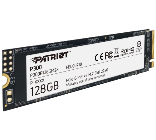 Накопичувач SSD 128GB Patriot P300 M.2 2280 PCIe 3.0 x4 NVMe TLC (P300P128GM28)