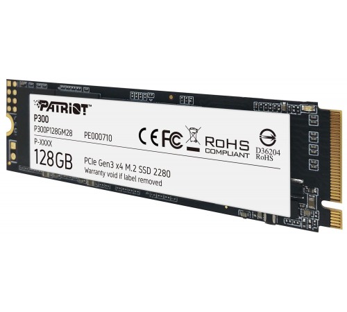 Накопичувач SSD 128GB Patriot P300 M.2 2280 PCIe 3.0 x4 NVMe TLC (P300P128GM28)