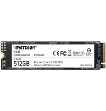 Накопичувач SSD  512GB Patriot P300 M.2 2280 PCIe 3.0 x4 NVMe TLC (P300P512GM28)