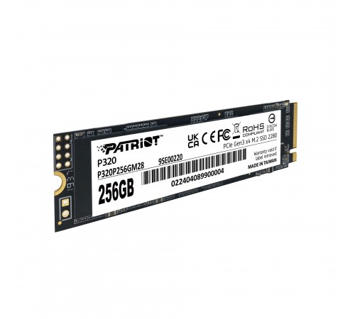 Накопичувач SSD 256GB Patriot P320 M.2 2280 PCIe 3.0 x4 NVMe TLC (P320P256GM28)
