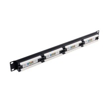 Патч-панель Atcom P5124 19" 24хRJ-45 UTP 1U cat.5е