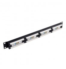 Патч-панель Atcom P5124 19" 24хRJ-45 UTP 1U cat.5е