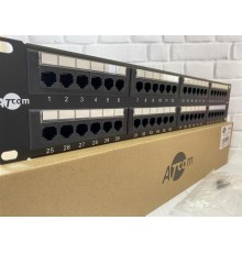 Патч-панель ATcom P5148 19" 48хRJ-45 UTP 2U cat.5е