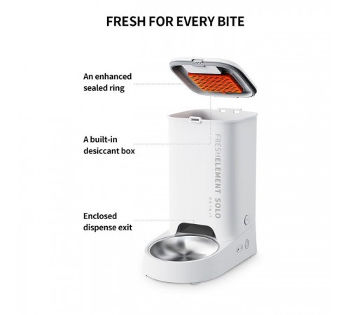 Смарт-годівниця Petkit Fresh Element Solo White (P570) Смарт-годівниця Petkit Fresh Element Solo White (P570)