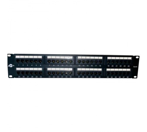 Патч-панель ATcom P6048 19" 48хRJ-45 UTP 2U cat.6 Патч-панель ATcom P6048 19" 48хRJ-45 UTP 2U cat.6