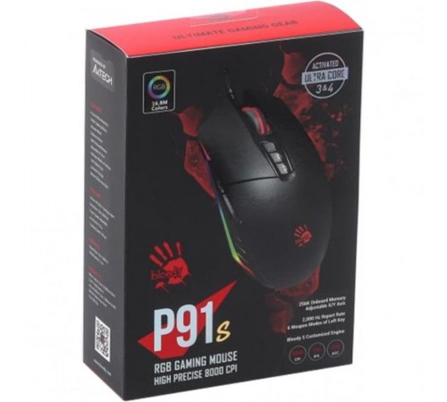 Миша Bloody P91s RGB Black