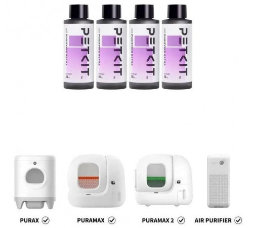 Набір концентрованої рідини Petkit Air Puifying Refill 4х50 мл (P9214) Набір концентрованої рідини Petkit Air Puifying Refill 4х50 мл (P9214)