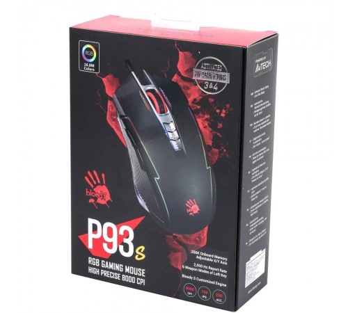 Миша A4Tech P93s Bloody Black