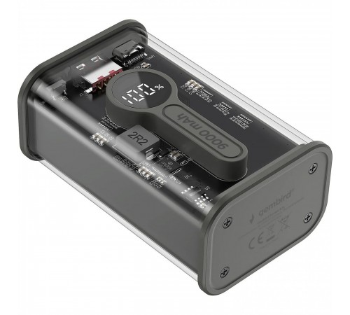 Універсальна мобільна батарея Gembird 9000mAh Black (PB09-TQC3-01)