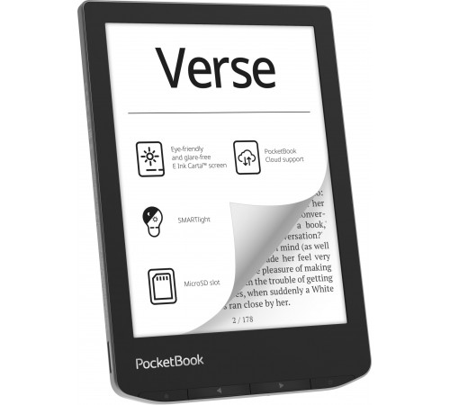 Електронна книга PocketBook 629 Verse Mist Grey (PB629-M-CIS)