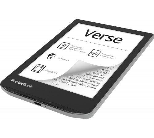 Електронна книга PocketBook 629 Verse Mist Grey (PB629-M-CIS)