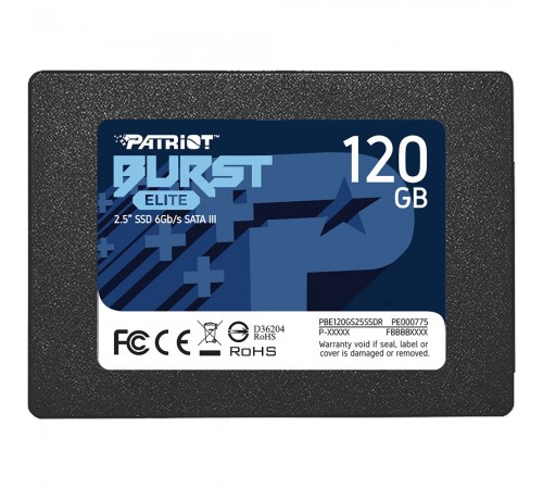 Накопичувач SSD 120GB Patriot Burst Elite 2.5" SATAIII TLC (PBE120GS25SSDR)