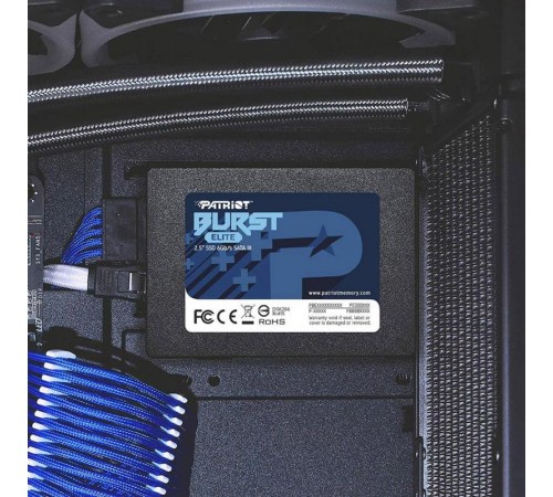 Накопичувач SSD 1.92TB Patriot Burst Elite 2.5" SATAIII TLC (PBE192TS25SSDR)