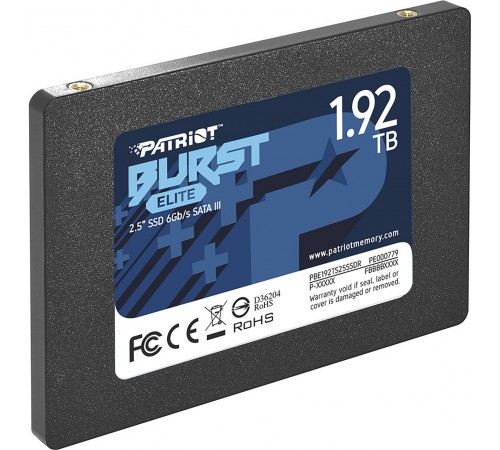 Накопичувач SSD 1.92TB Patriot Burst Elite 2.5" SATAIII TLC (PBE192TS25SSDR)