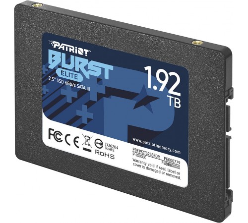Накопичувач SSD 1.92TB Patriot Burst Elite 2.5" SATAIII TLC (PBE192TS25SSDR)