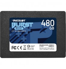 Накопичувач SSD  480GB Patriot Burst Elite 2.5" SATAIII TLC (PBE480GS25SSDR)